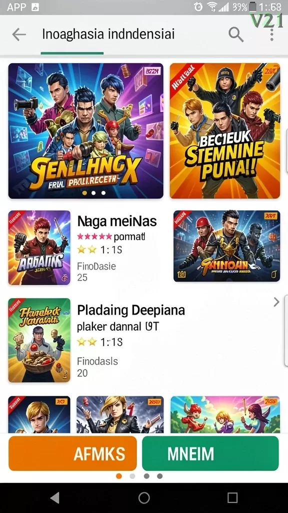 Cuplikan layar 99SL — halaman utama